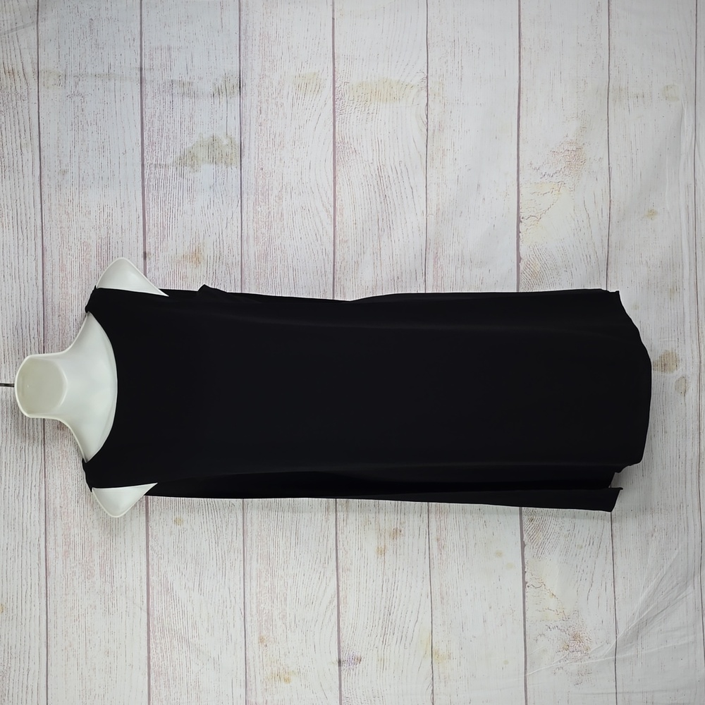 White House Black Market black dress with cape sz 00